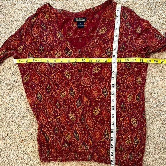 🍂LUCKY🍀BRAND 3/4 Sleeved TOP! Great for FALL!🍁Women’s SMALL - Picture 10 of 11